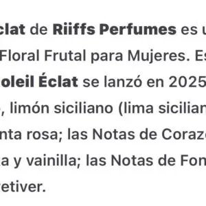 Rose De Soil Eclat 100ml perfume femenino Riiffs - Imagen 6