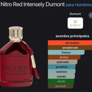 Dumont Paris Nitro Pour Homme Red Intensely Extrait de Parfum 100ml Perfume Masculino de Alta Duración - Imagen 4