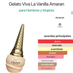 Gelato viva la vida vanilla Amarán EDP - Imagen 5