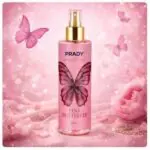 Prady Body Splash Pink Butterfly 250ml – Spray Corporal con Diseño de Mariposa Rosa para Mujeres