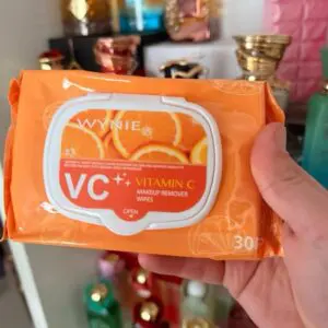 Wynie Toallitas Desmaquillantes con Vitamina C Aroma a Naranja 30 Unidades para Retiro de Maquillaje
