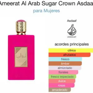 Asdaaf Ameerat Prive Rose / Sugar Crown EDP 100ml - Imagen 6