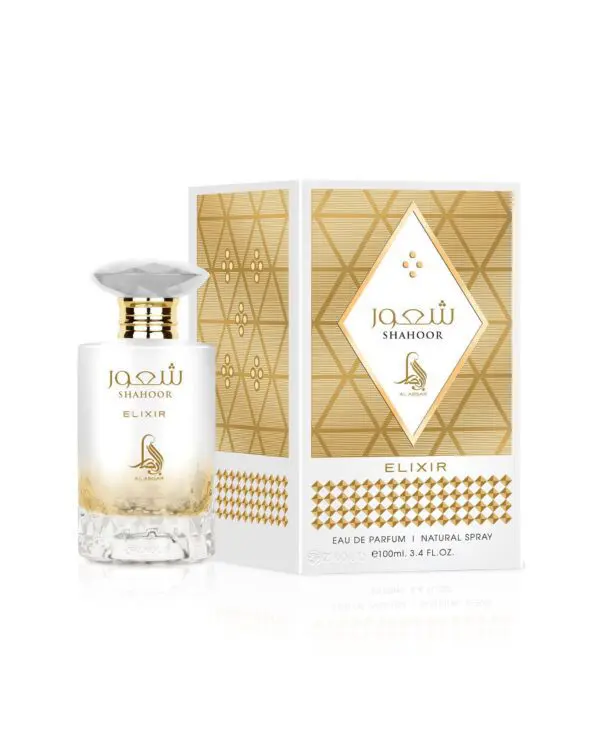 Shahoor Elixir Al Absar EDP 100ml – notas cítricas, dulces, ámbar y vainilla