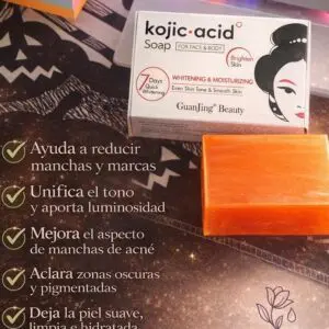 Jabón de Ácido Kójico Guanjing Beauty – piel más luminosa y uniforme