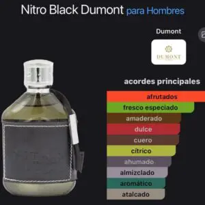 Dumont Nitro Pour Homme Black EDP 100ml - Imagen 4