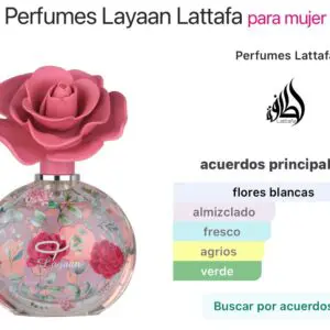 Lattafa Layaan EDP – Perfume floral dulce y elegante para mujer - Imagen 4