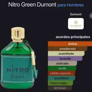 Dumont Paris Nitro Pour Homme Green EDP 100ml - Perfume Masculino de Alta Calidad - Imagen 4