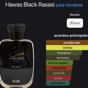 Rasasi Hawas Black EDP 100ml - Imagen 5