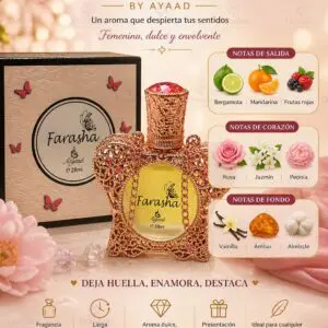 Farasha Atyaad Khadlaj Perfume Aceite 28ml - Imagen 4