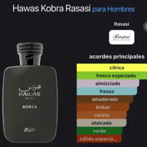 Hawas For Him Kobra – Rasasi EDP 100ml - Imagen 3