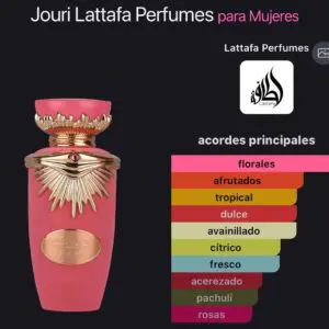 Lattafa Jouri Rose Eau de Parfum perfume árabe mujer