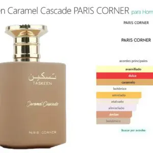 Taskeen Caramel Cascade – Paris Corner EDP 100ml - Imagen 3