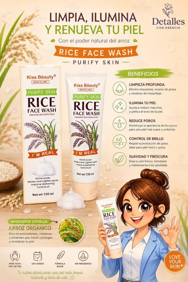 Limpiador Facial de Arroz 120 ml
