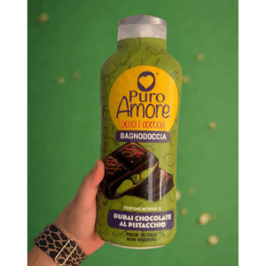 Gel de Ducha Puro Amore Dubai Chocolate al Pistacchio 650 ml - Imagen 1